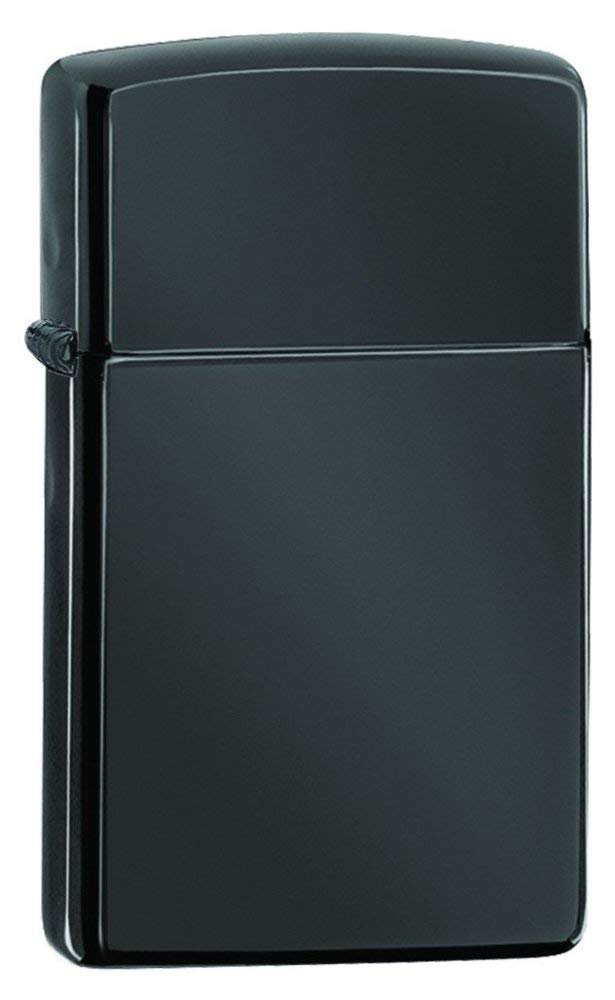 Zippo Slim High Polish Black Pocket Lighter