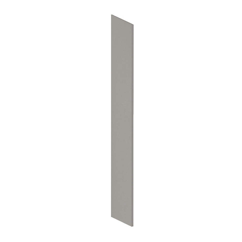 Side Panel - for Heavy Duty Plastic Locker - with Sloping Hood - Gray
