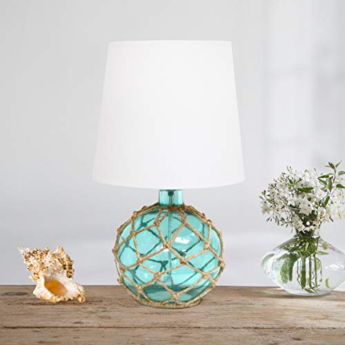 Elegant Designs Lt1050-Aqu Nautical Table Lamp, Aqua