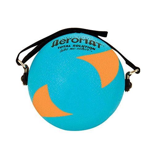 Aeromat Soft Weighted Yoga Ball, Teal/Orange, 5-Pound