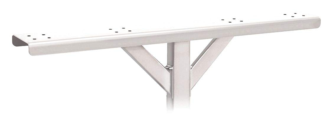 Spreader - 4 Wide with 2 Supporting Arms - for Roadside Mailboxes - White