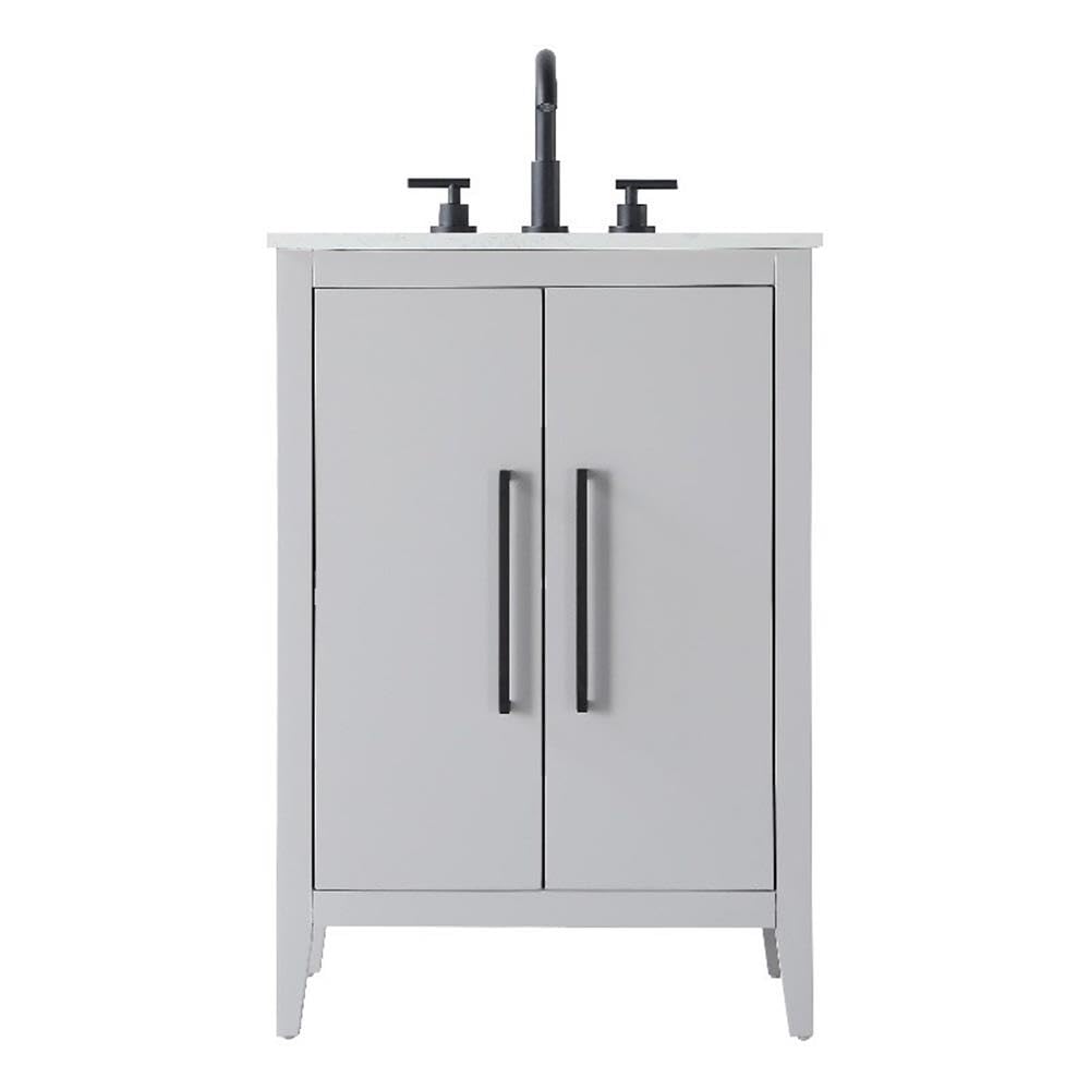 24 Inch Single Bathroom Vanity In Grey