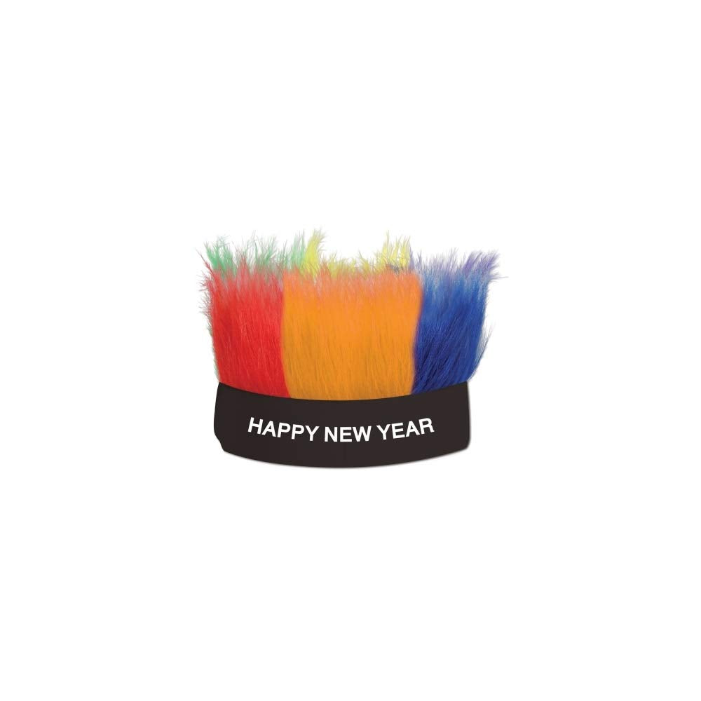 Happy New Year Hairy Headband (Pack of 12)