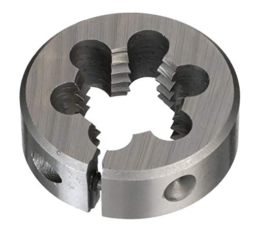 Drill America #5-40 13/16 Od High Speed Steel Left Hand Round Adjustable Die, Dwt Series