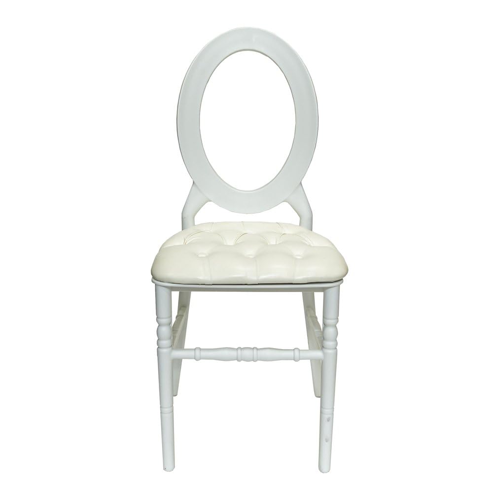 Commercial Seating Products White Stacking O Back  Chair