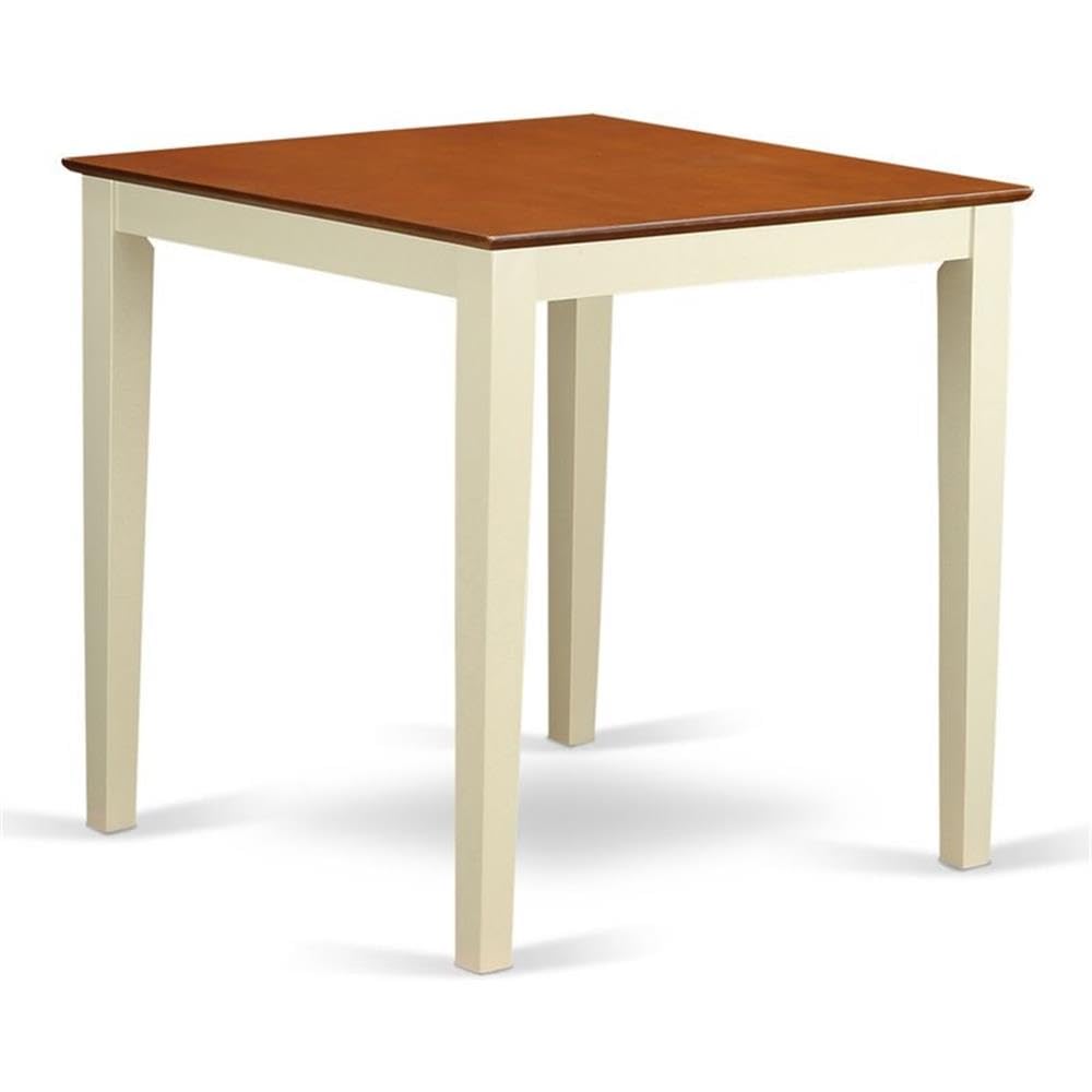 Vernon  Pub,  Counter  Height  Square  Table  -  Buttermilk  &  Cherry  Finish.