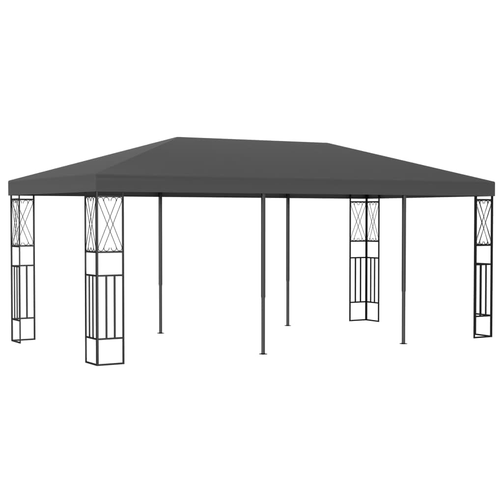 vidaXL Gazebo 118.1x236.2" Anthracite Fabric"