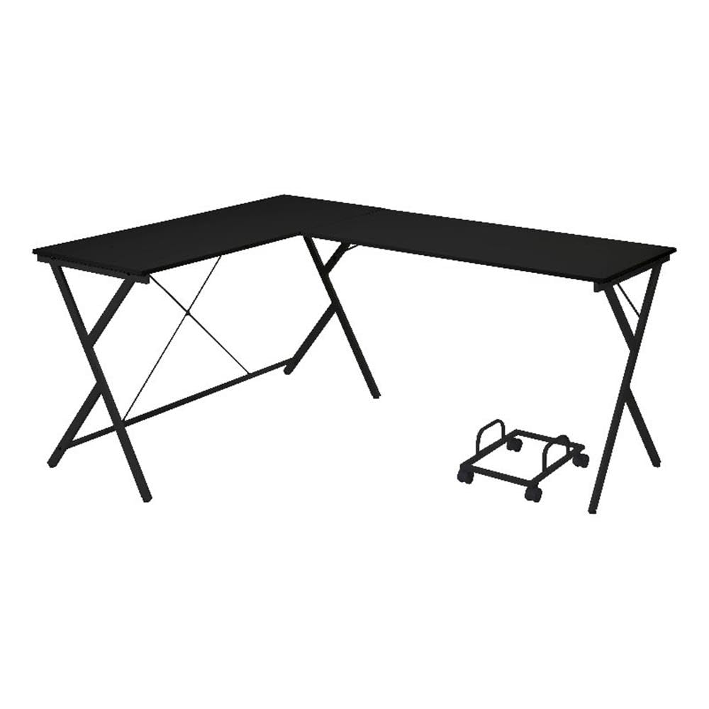OF00049 - Computer Desk, Black Finish - Demas