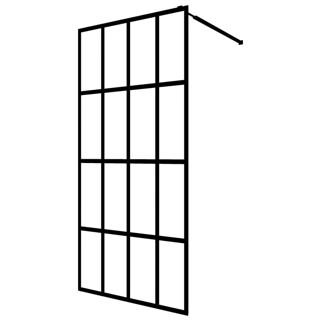 vidaXL Walk-in Shower Screen Tempered Glass 31.5x76.8"