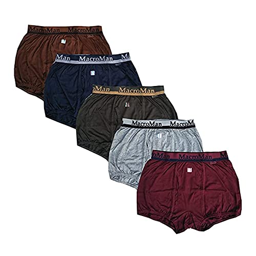 Rupa Men'S Cotton Trunks Solid Briefs (Pack Of 5) (Macroman Mini 85X5_Multicolour_M)