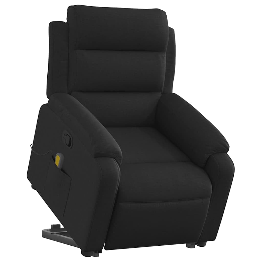 vidaXL Stand up Massage Recliner Chair Dark Gray Fabric