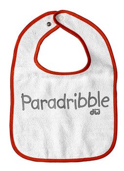 INFANT SNAP BIB, ORANGE