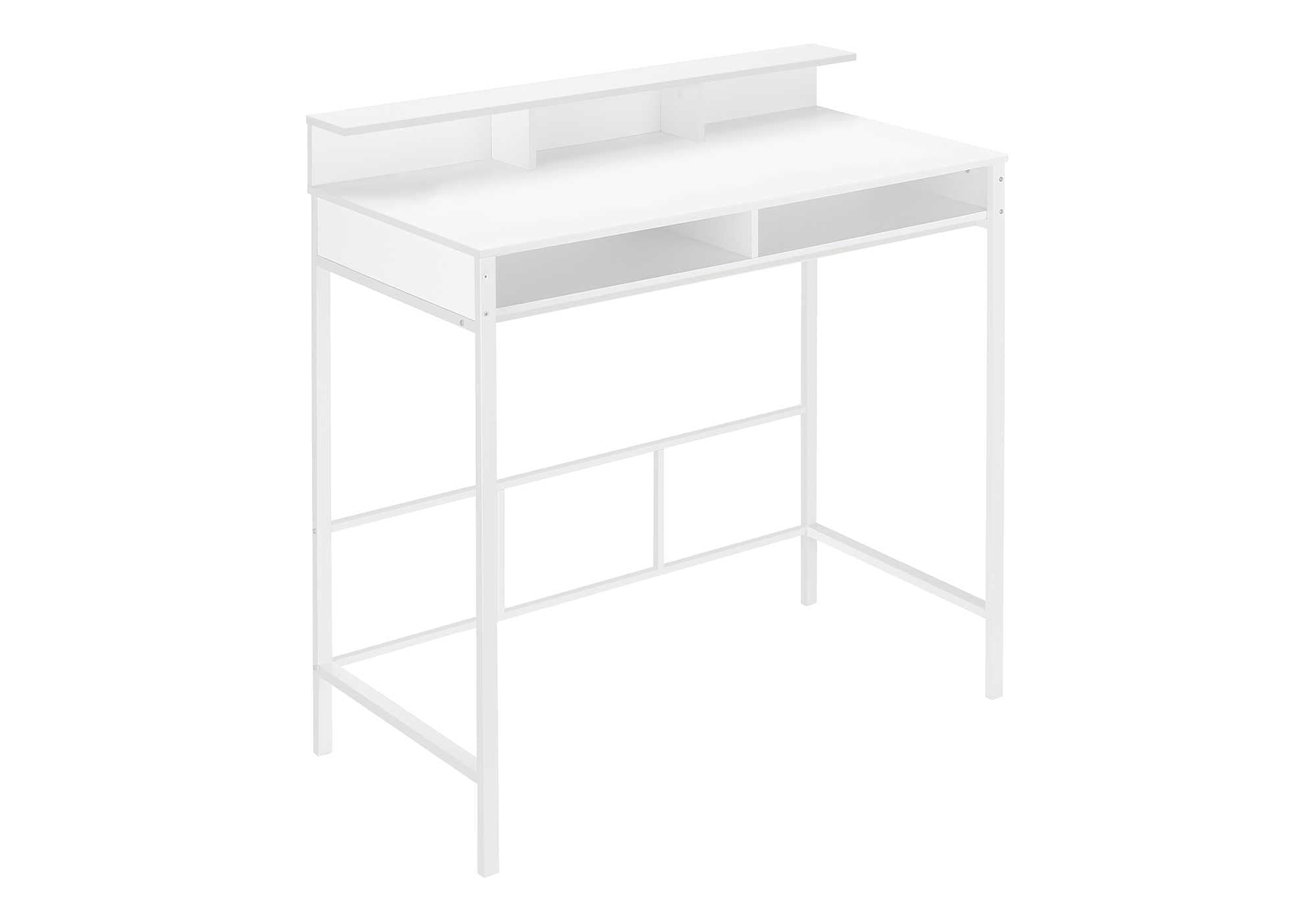 COMPUTER DESK - 48L / WHITE / WHITE STANDING HEIGHT