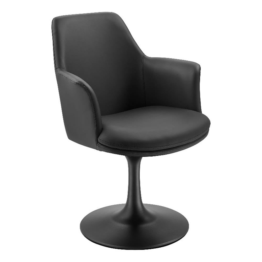 Lippa Swivel Dining Vegan Leather Armchair by Modway