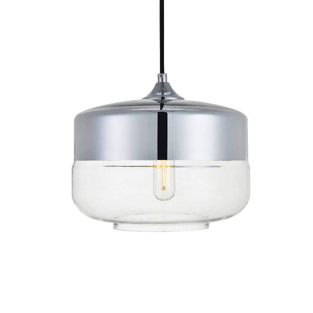 Ashwell 1 Light Chrome Pendant With Clear Glass
