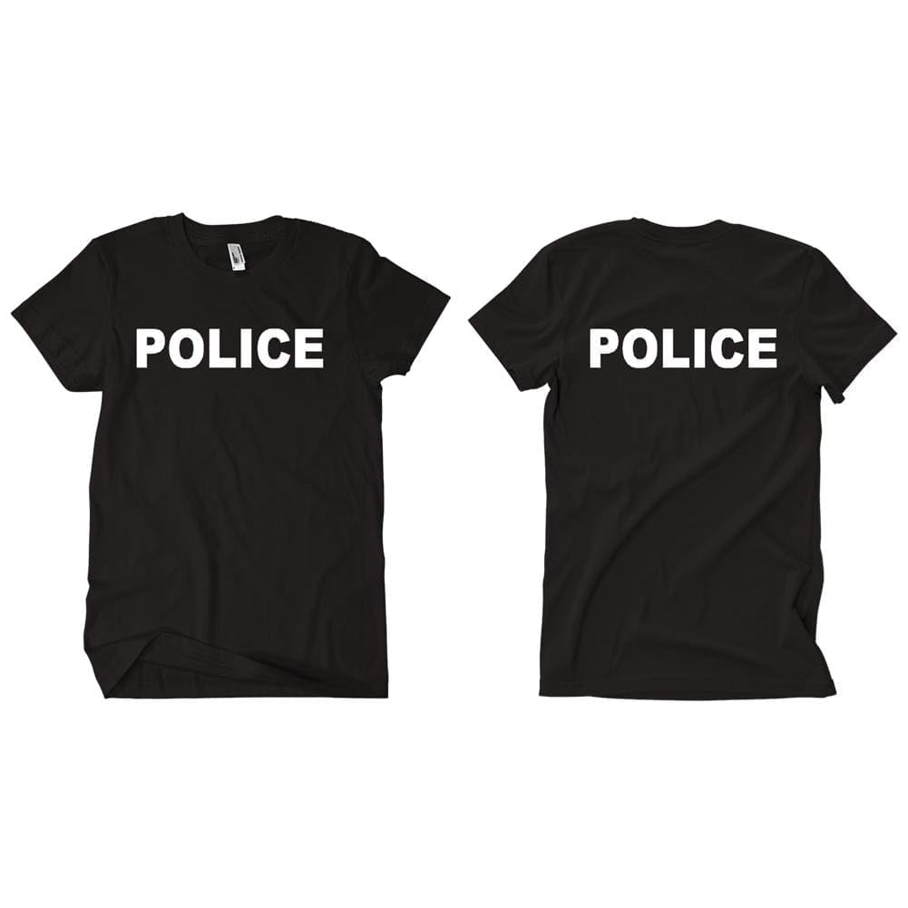 Police T-Shirt Black - 2XL