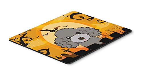 Carolines Treasures Bb1817Mp Halloween Silver Gray Poodle Mouse Pad, Hot Pad Or Trivet, Large, Multicolor
