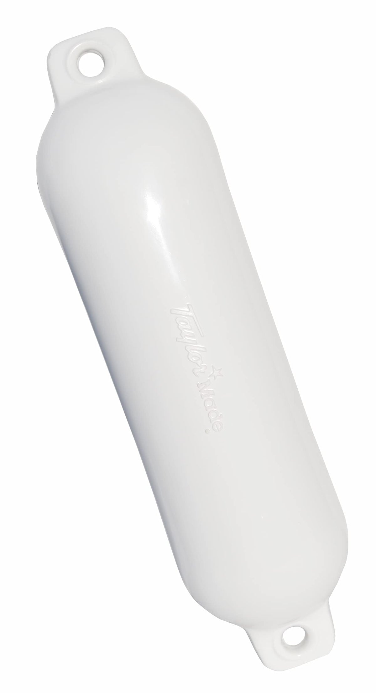 Taylor Made Hull-Gard Inflatable Boat Fender, White (5.5' X 20'), Unique Oval Shape, Molded Football Needle Inflation Valve, Seamless Construction, Double Eyelets - 1022
