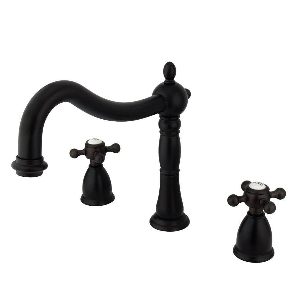 Kingston Brass Ks1345Bx Metropolitan Roman Tub Faucet, Oil Rubbed Bronze, 10.94 X 8.56 X 9