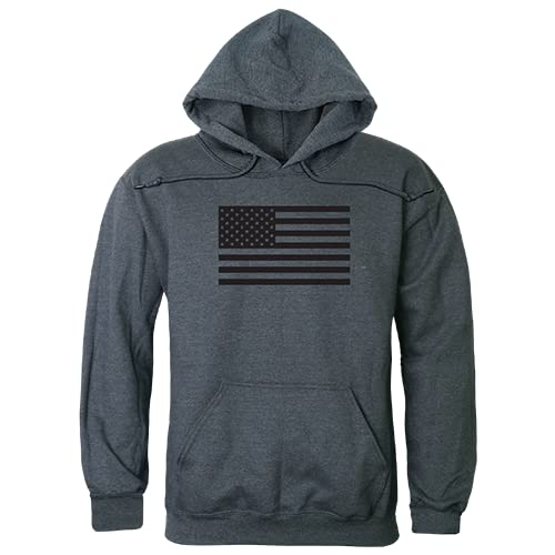 Graphic Pullover, Tonal Flag, H.Char, 2X