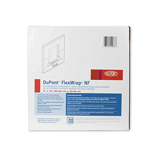 Dupont Flexwrap Nf 9 X 75 - Self Adhered Butyl Flashing Tape - 1 Roll
