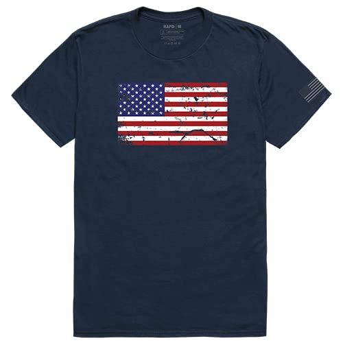 Tactical Graphic T, US Flag 2, Navy, 2X