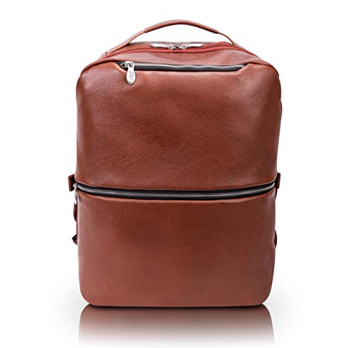 Mcklein East Side, Pebble Grain Calfskin Leather, 17 Leather, 2-In-1, Laptop & Tablet, Convertible Travel Backpack & Cross-Bod
