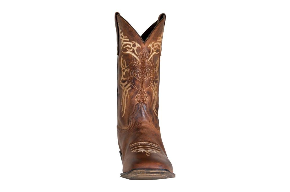 TuffRider Mens Lamar Wide Square Toe Western Boot