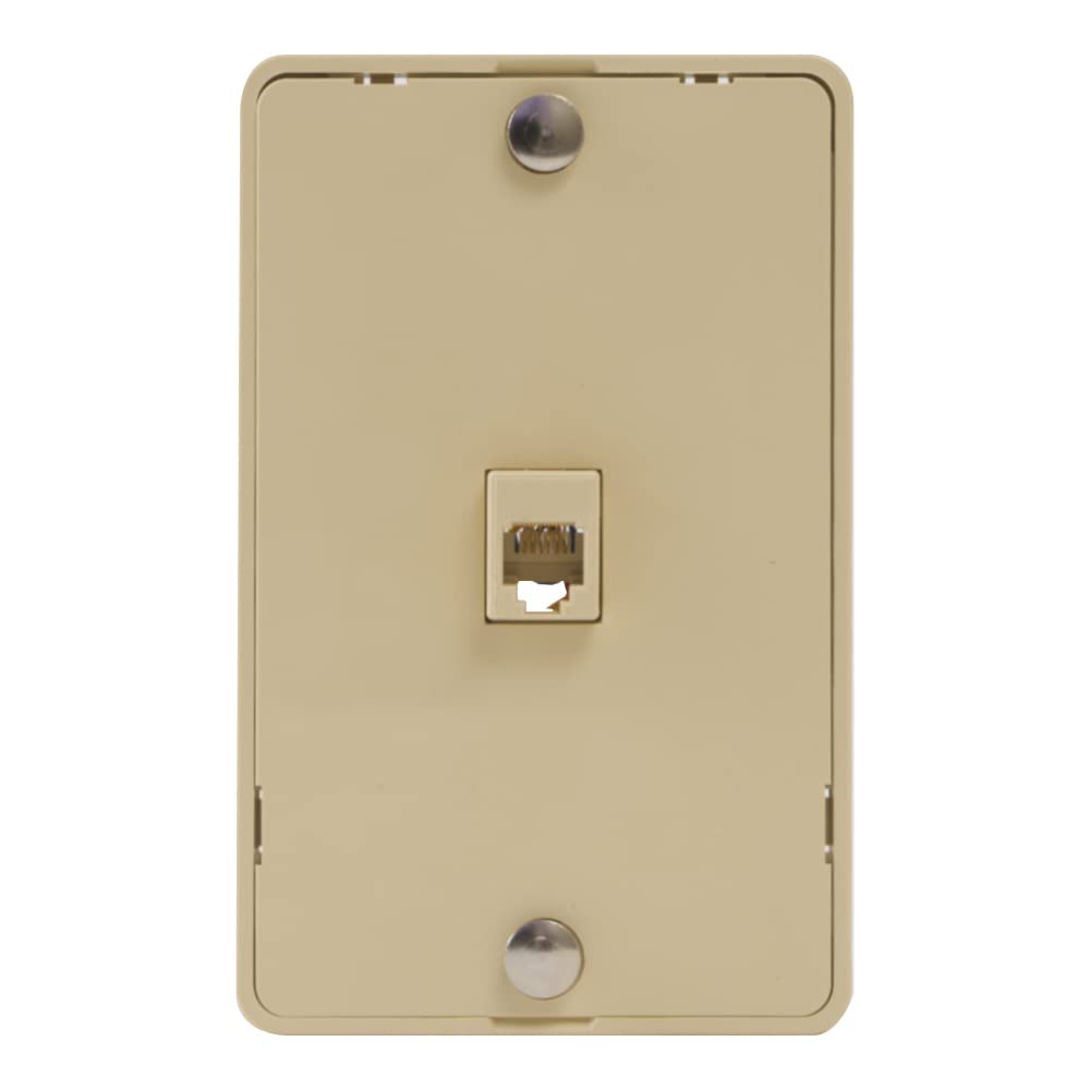 Wall Plate IDC 6P6C IVORY