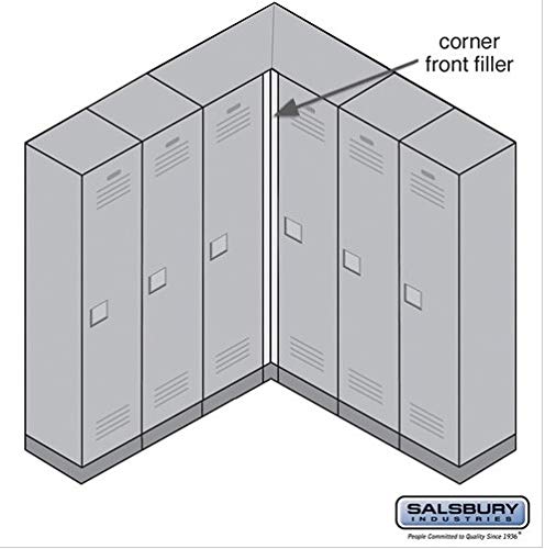 Front Filler - Vertical - Corner - for Heavy Duty Plastic Locker - Blue
