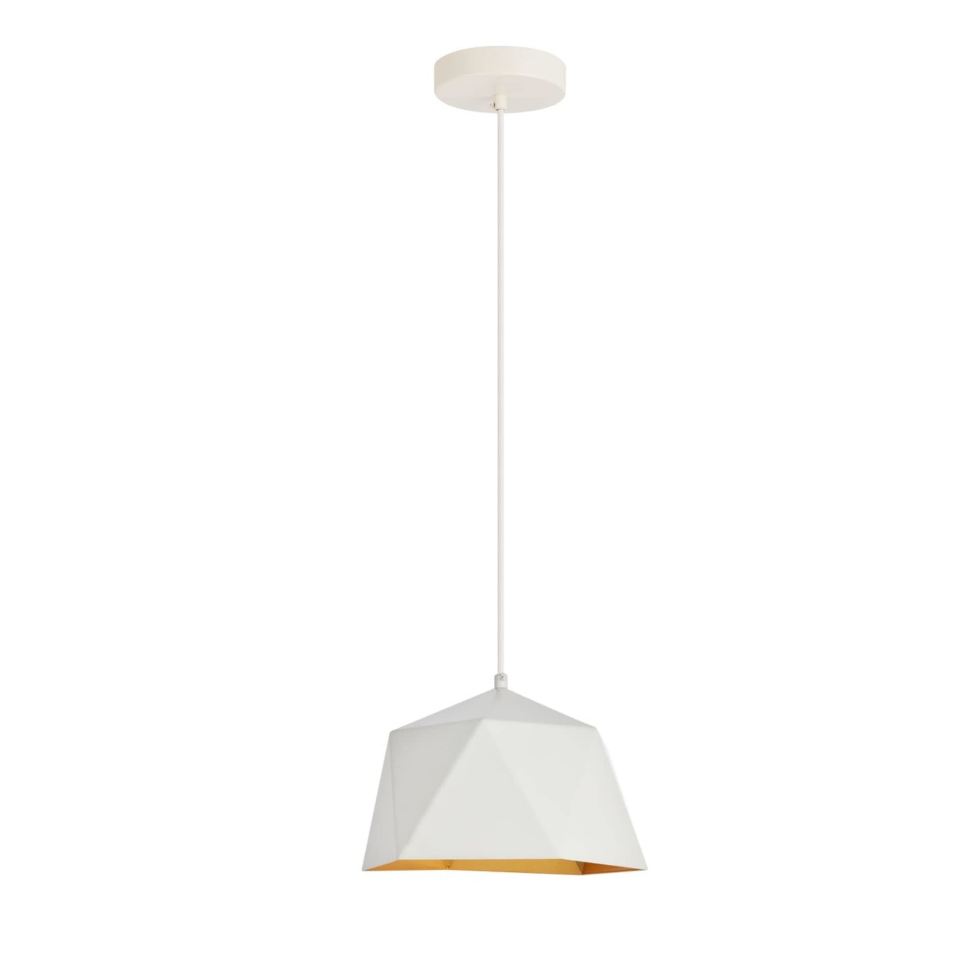Elegant Lighting Living District Arden Collection Pendant D10.2 H6.7 Lt:1 Frosted White And Gold Finish