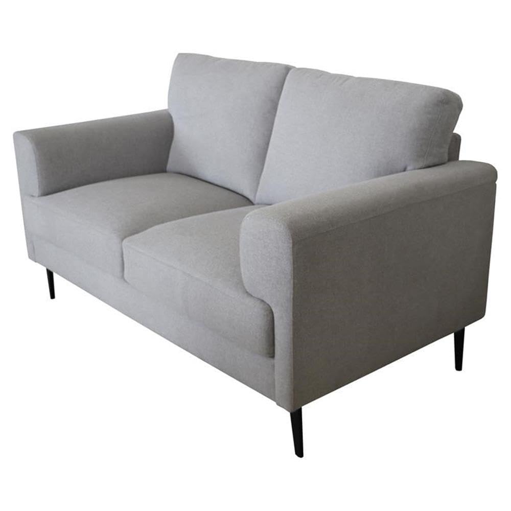 Loveseat, Light Gray Linen