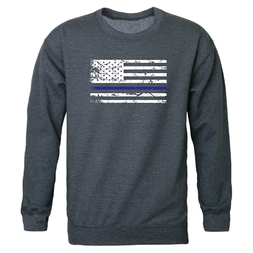Graphic Crewneck, Thin Blue Line, HCH, L