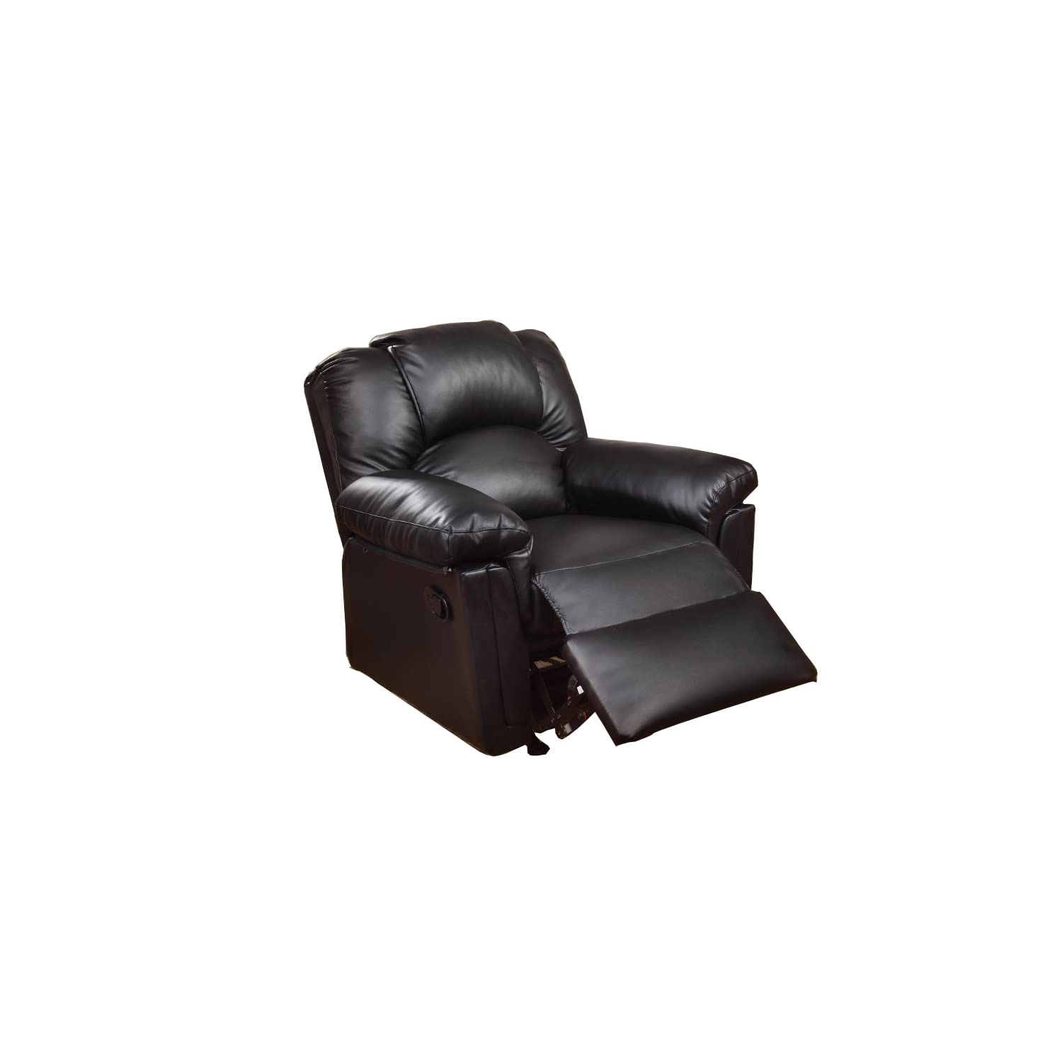 Bonded Leather Rocker/Recliner Black