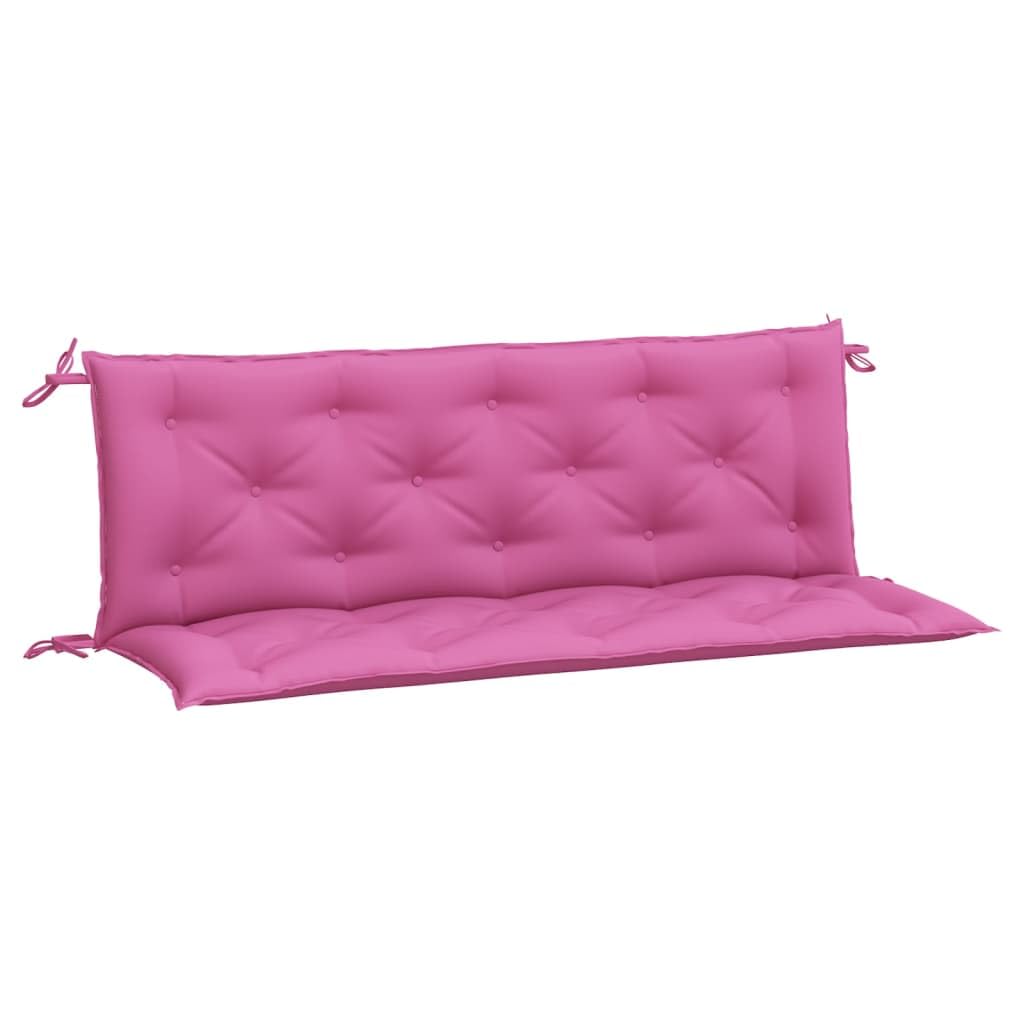 vidaXL Garden Bench Cushions 2pcs Pink 59.1x19.7”x2.8” Fabric