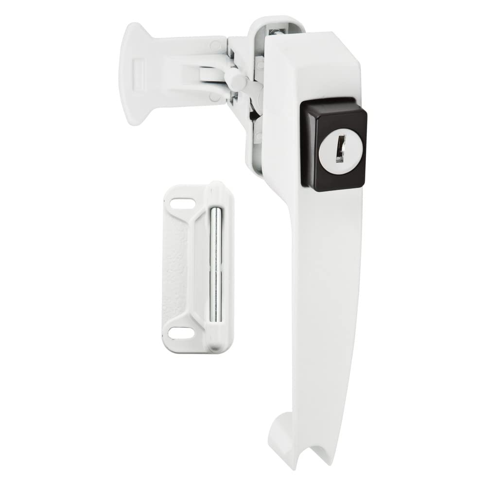 National Hardware N213-124 V1317 Pushbutton Latch In White