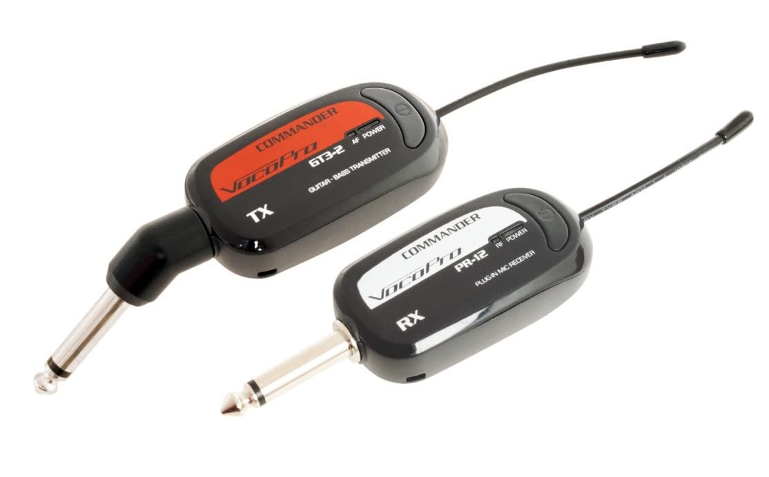 900 MHzwirelessplug-in receiver and30 Degree angle TRS instrument plug-intransmitter.