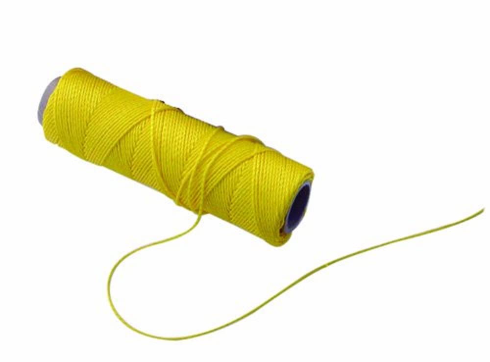 Bon 11-133 Line - Nylon #18 Braided - 1000 Foot Yellow