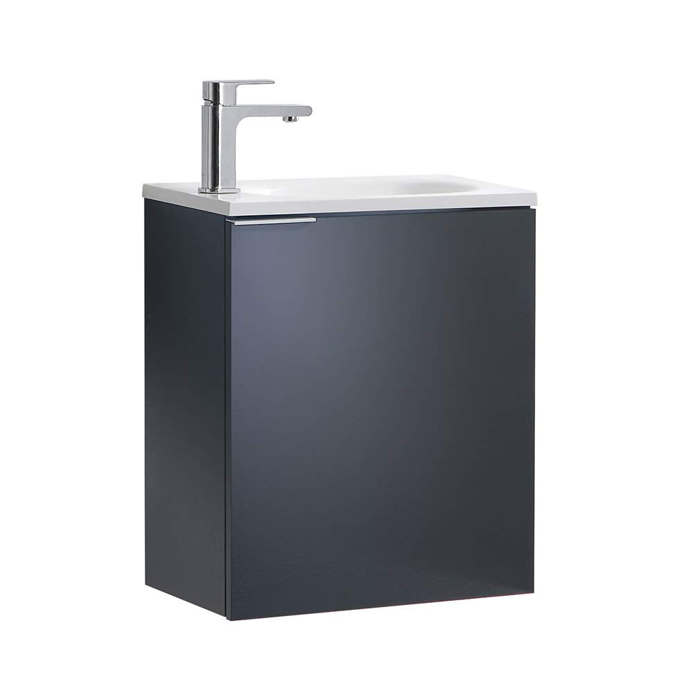 Fresca Valencia 20 Dark Slate Gray Wall Hung Modern Bathroom Vanity
