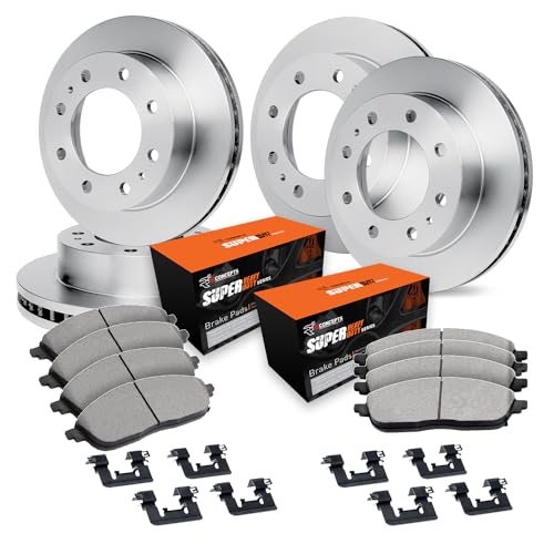 R1 Concepts Disc Brake Rotor Set with Super Duty Pads and Hardware WFXH2-54012