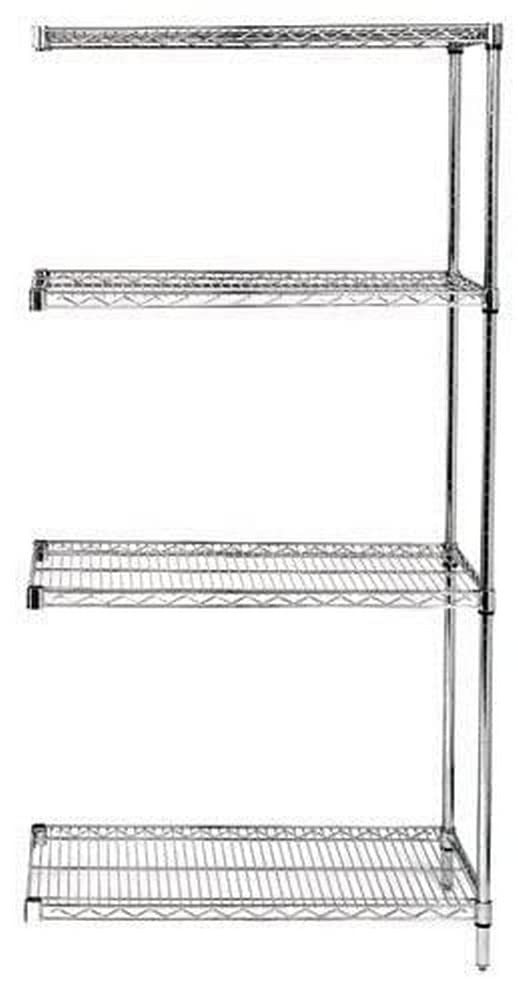 Wire 4 Shelf ADD-ON KIT Stainless 54in