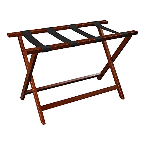 Casafoyer Heavy Duty 30 Extra Wide Luggage Rack - Walnut - (Pack Of 2)"