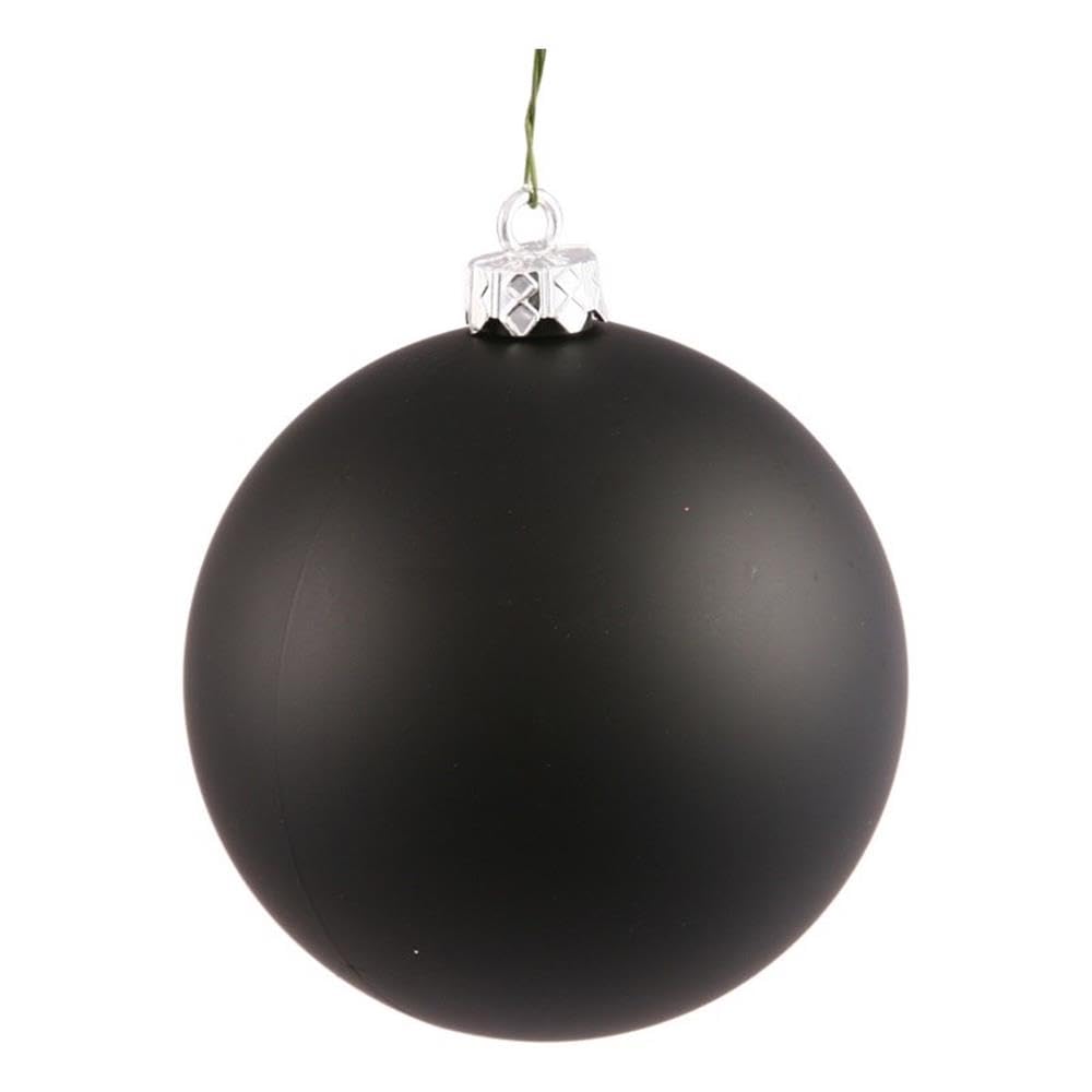 Casafoyer  4” Black Matte Ball UV Drilled 6/Bag - N591017DMV - (Pack Of 2)