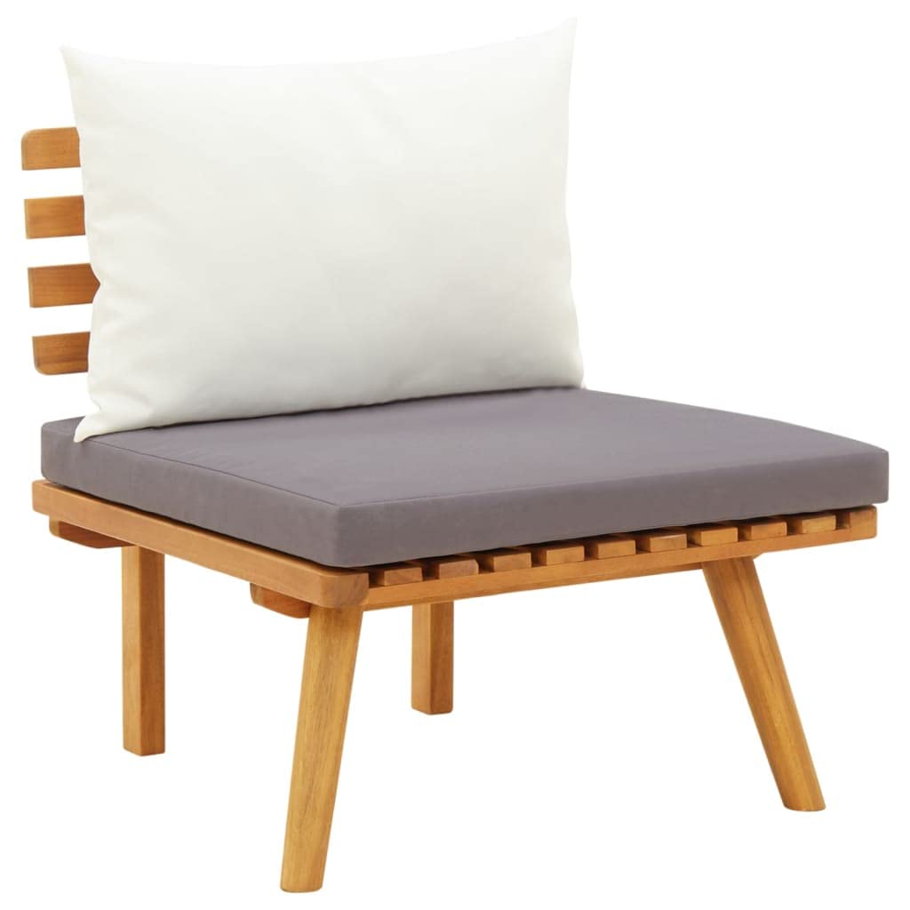 vidaXL Garden Chair with Cushions Solid Acacia Wood, 46671