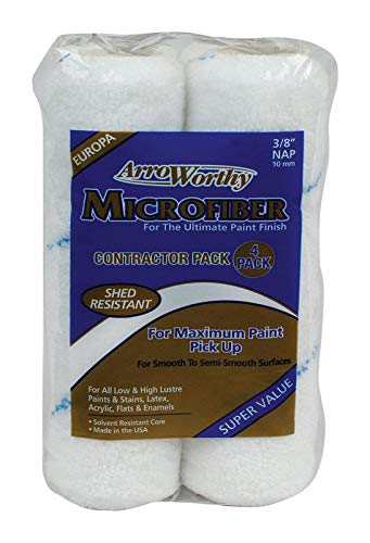 Arroworthy Microfiber 38 In. X 9 In. W Paint Roller Cover 4 Pk