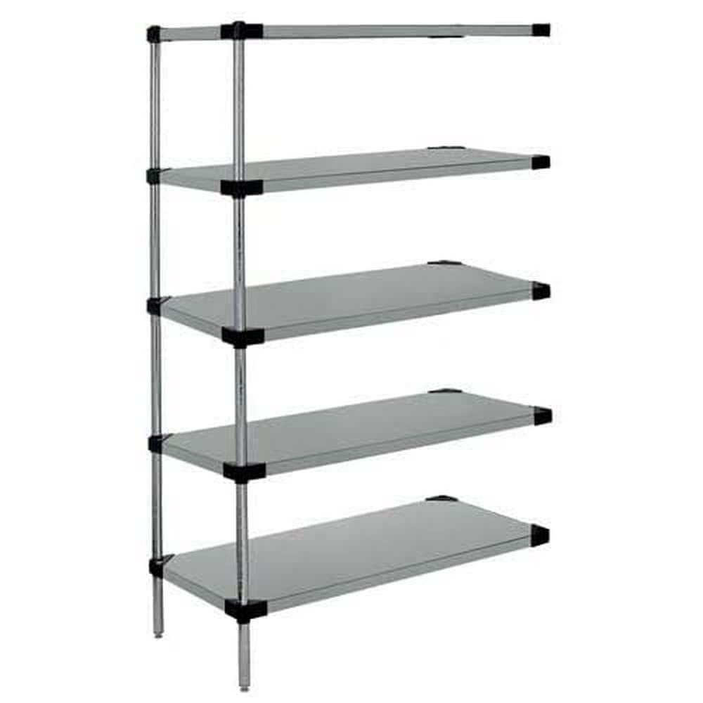 Quantum Storage Systems Galvanized 5 Solid Shelf ADD-ON KIT 54in