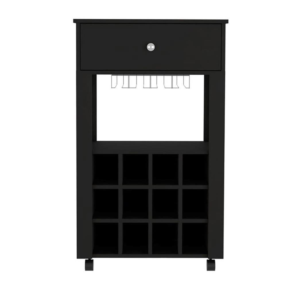 Memphis Bar Cart  -Living Room -Black
