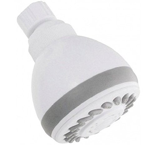 Oakbrook White Pvc 3 Settings Wallmount Showerhead 1.8 Gpm