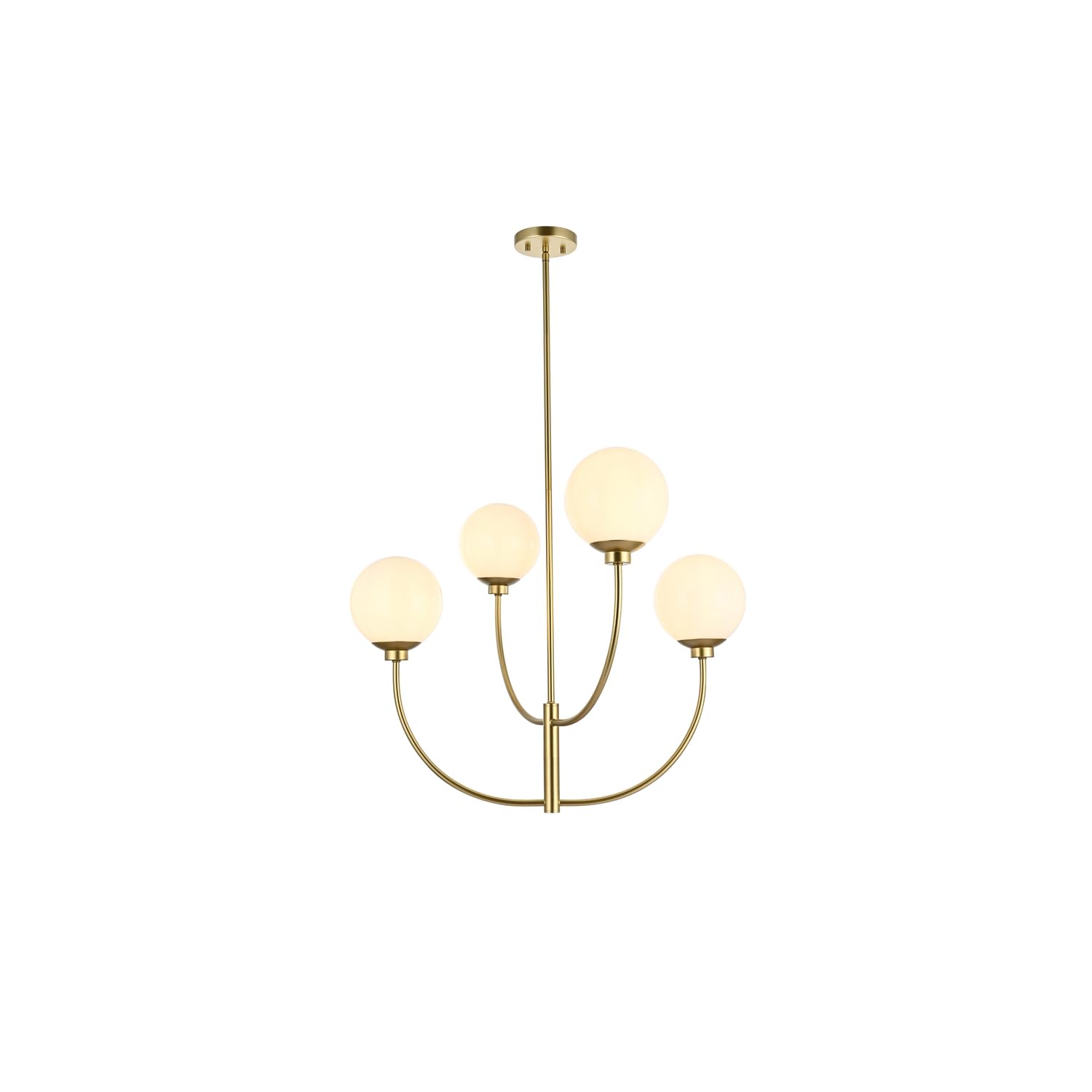 Nyomi 30 inch chandelier in Brass