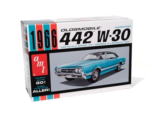 Skill 2 Model Kit 1966 Oldsmobile 442 W-30 Hardtop 1/25 Scale Model by AMT